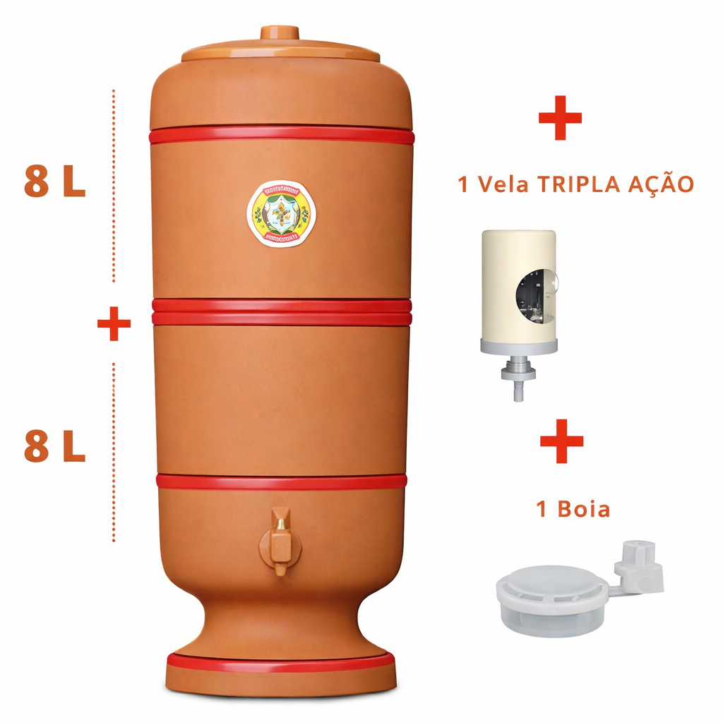 Filtro de Barro Sao Pedro - 16 litros